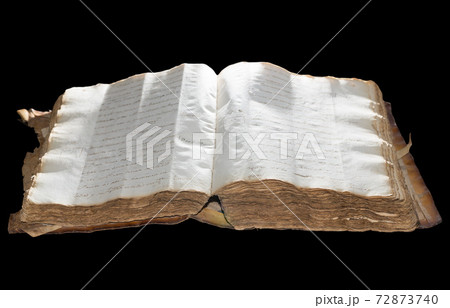 Antique Book over black background Antique Book over black background 72873740