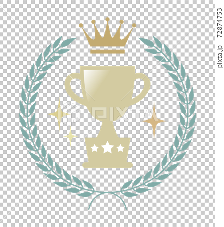 Fashionable cute victory cup mark 72874753