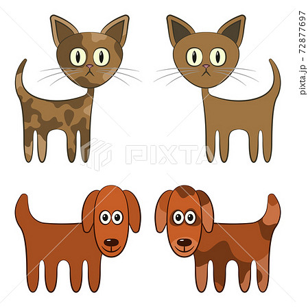 Cartoon Cat and Dog 72877697