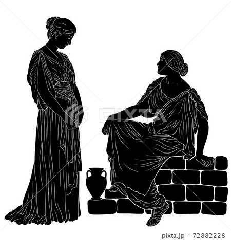 Vector Greek women. Vector Greek women. 72882228