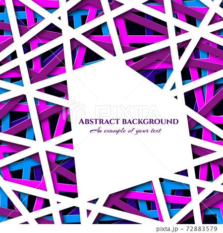 Abstract background with stripes, ribbons. Paper cut design. Art for advertising, business cards, banners, posters, packages. Vector Abstract background with stripes, ribbons. Paper cut design. Art for advertising, business cards, banners, posters, packages. Vector 72883579