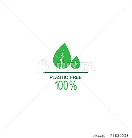100 % icon, natural, vegan,  organic, anniversary,label design illustration 72886533