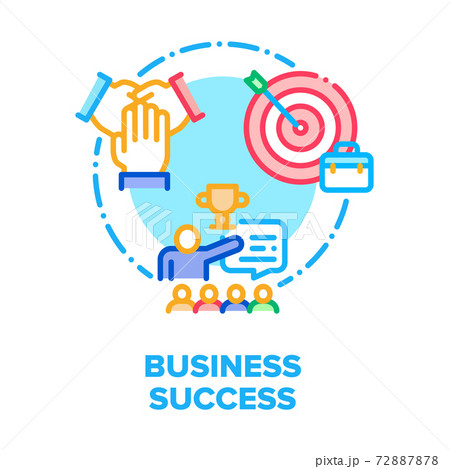 Business Success Vector Concept Color Illustration 72887878