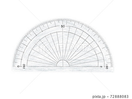 分度器のイラスト素材 7280