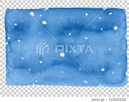 雪の降る空の水彩イラスト 72888588