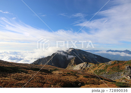 雲上の世界、大雲海、白馬岳、白馬三山 雲上の世界、大雲海、白馬岳、白馬三山 72890036