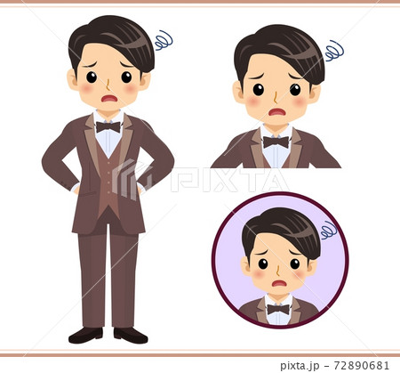 A man in a brown tie 72890681