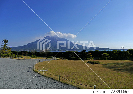 仙巌園から見る桜島 鹿児島県 仙巌園から見る桜島 鹿児島県 72891665