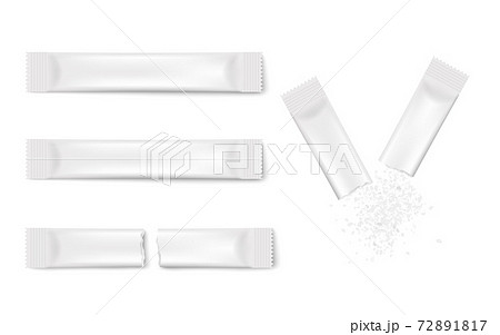 Download White stick pack mockup template set -...のイラスト素材 [72891817 ...
