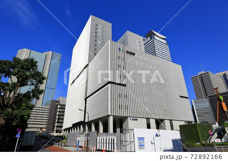東京　港区虎ノ門の都市風景　虎ノ門病院 72892166