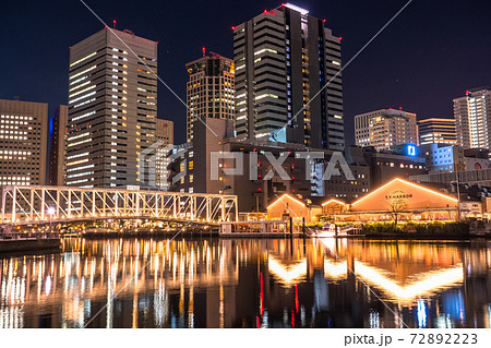 《東京都》天王洲アイルの夜景・東京ベイエリア 72892223