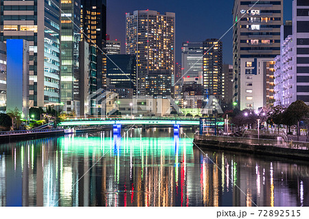 《東京都》東京ベイエリアの夜景・高浜運河 72892515