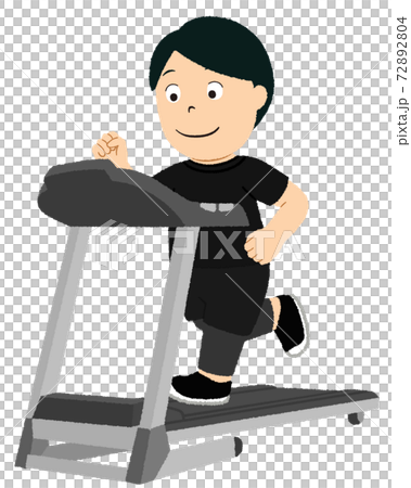Illustration of running machine - Stock Illustration [72892804] - PIXTA