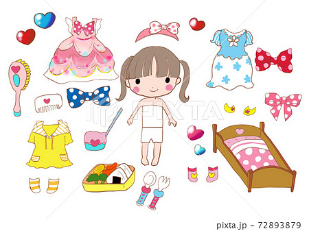 Dress Up Play Doll Stock Illustration