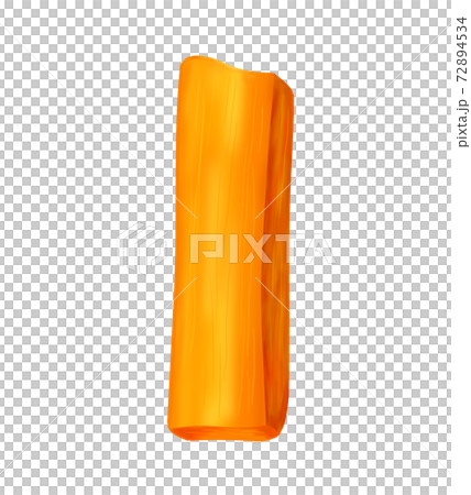 Vegetable carrot ④ (illustration) Can also be used for pots, bento boxes, and cooking images Combination series 72894534