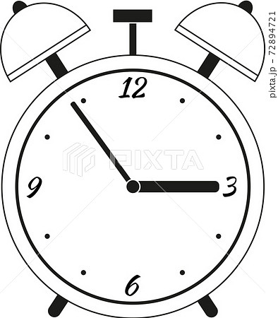 Isolated alarm clock on a white background. Vector simple Isolated alarm clock on a white background. Vector simple 72894721