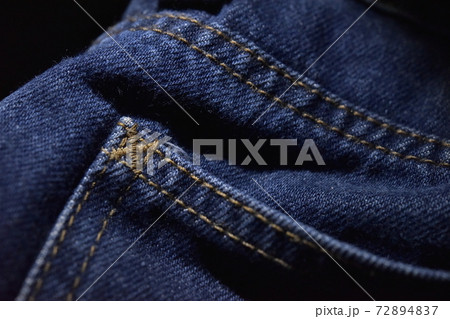 Horizontal jeans texture. Stock photo. Shoot on Nikon D810 36MP Lens micro. 72894837