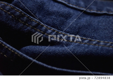 Horizontal jeans texture. Stock photo. Shoot on Nikon D810 36MP Lens micro. 72894838