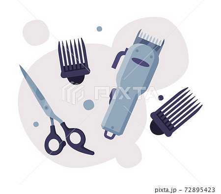 Hairdresser Tools Set, Barber Supplies for... - Stock Illustration  [72895423] - PIXTA