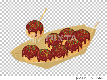 8 takoyaki boat plates 72895663