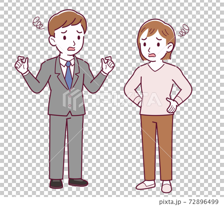 Office worker husband and wife 72896499