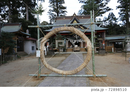香取市山倉神社の正月行事　茅の輪 72898510