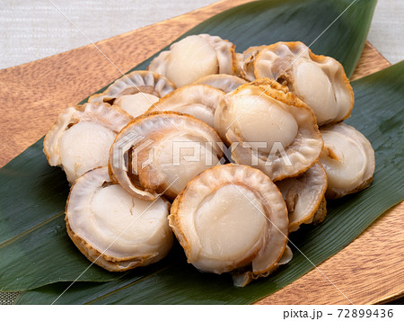ボイルした帆立貝 72899436