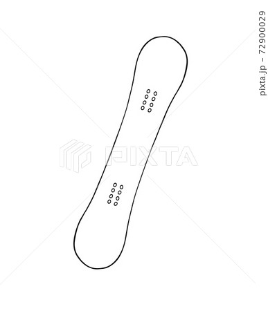 Vector hand drawn doodle sketch snowboard board Vector hand drawn doodle sketch snowboard board 72900029