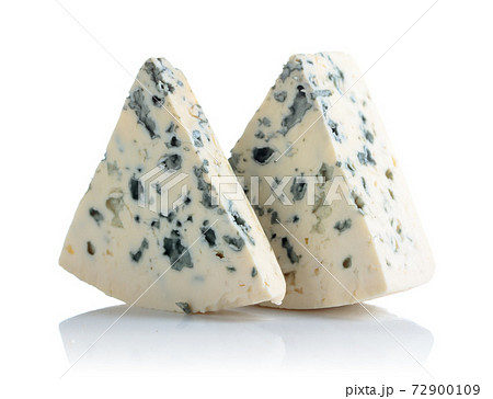 Blue cheese with mold isolated on white background. Blue cheese with mold isolated on white background. 72900109