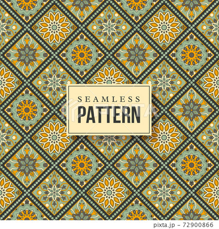 Seamless hand drawn mandala pattern. Seamless hand drawn mandala pattern. 72900866