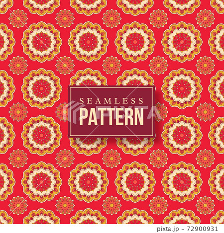 Seamless hand drawn mandala pattern. 72900931