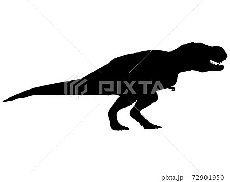 ティラノサウルス シルエット 2のイラスト素材