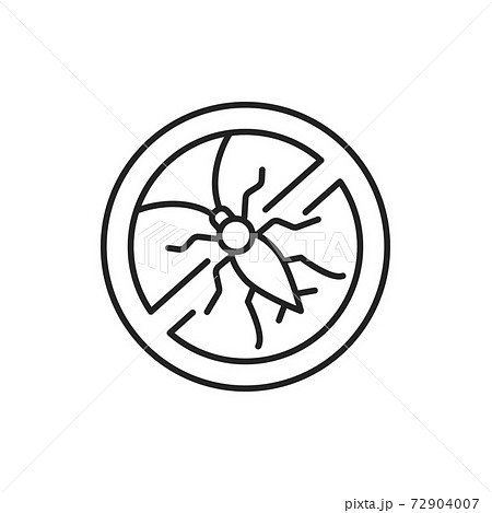 No pests color line icon. Pictogram for web page, mobile app, promo. No pests color line icon. Pictogram for web page, mobile app, promo. 72904007