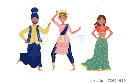 Man wearing traditional indian clothing Stock Photo by