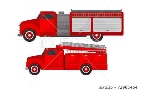 Red Transportation For Firefighting Or Fire Stock Illustration