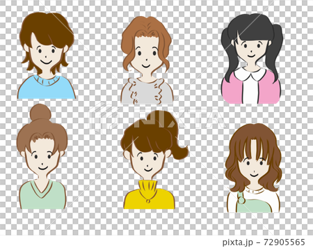 Girl variation set smile Girl variation set smile 72905565