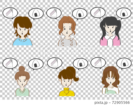 Girl variation set rice or bread 72905566
