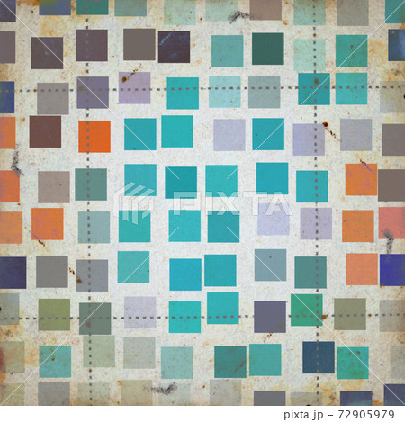 grunge squares abstract pattern 72905979