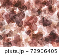 Abstract background for Valentine's Day. Drawing from scattered textured hearts. Background in white brown tones. 72906405