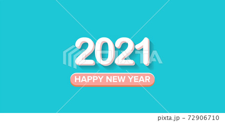 2021 Happy new year creative design horizontal banner background or greeting card with text. vector 2021 new year numbers with shadow isolated on azure abstract background 2021 Happy new year creative design horizontal banner background or greeting card with text. vector 2021 new year numbers with shadow isolated on azure abstract background 72906710