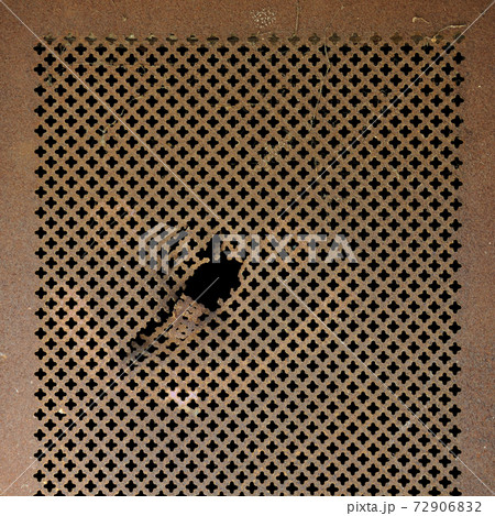 rusty perforated metal texture 72906832