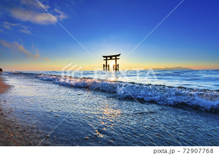 滋賀県　白鬚神社　 72907768
