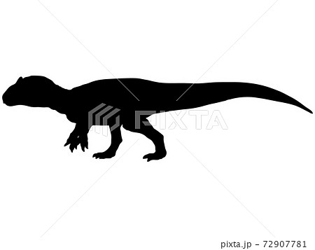 アロサウルス_シルエット 72907781