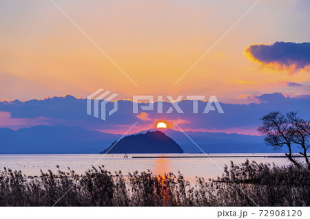 滋賀県 琵琶湖 湖北風景 滋賀県 琵琶湖 湖北風景 72908120