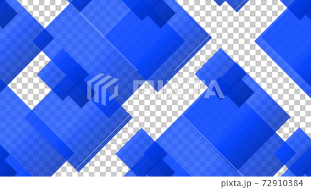 CGスクエア　多数の大小四角の背景素材 72910384