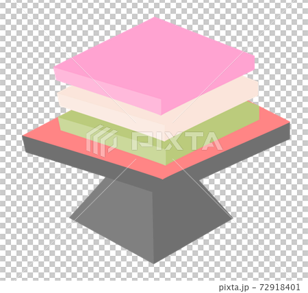 菱餅のベクターイラストのイラスト素材