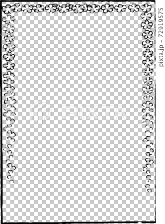 Frame: Sakura (with line) - Stock Illustration [72919575] - PIXTA