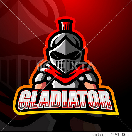 Gladiator mascot esport logo design Gladiator mascot esport logo design 72919869