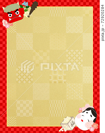 節分のフレーム素材 - 複数のバリエーションがあります 72920284