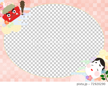 節分のフレーム素材 - 複数のバリエーションがあります 72920290